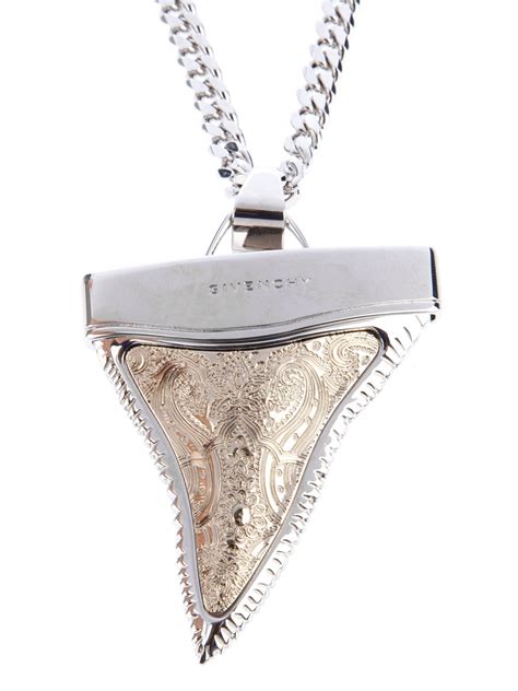 givenchy shark tooth necklace silver|Givenchy Shark Tooth .